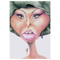 Stabor-Caricature-Sophie Loren