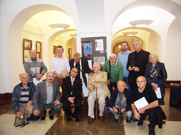 Croatian cartoonists with their guests Metin Peker and Mahmut Akgun