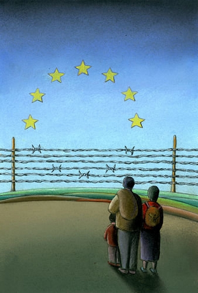 Constantin Sunnerberg FR-Bienvenidos-3 editorial cartoon