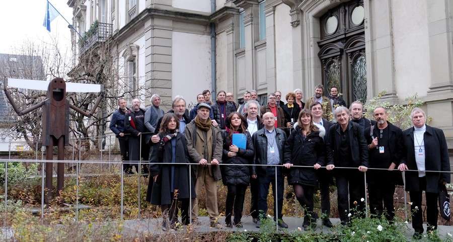 In front of Tomi Ungerer's Museum