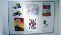 Vernisáž výstavy - výstavené karikatúry